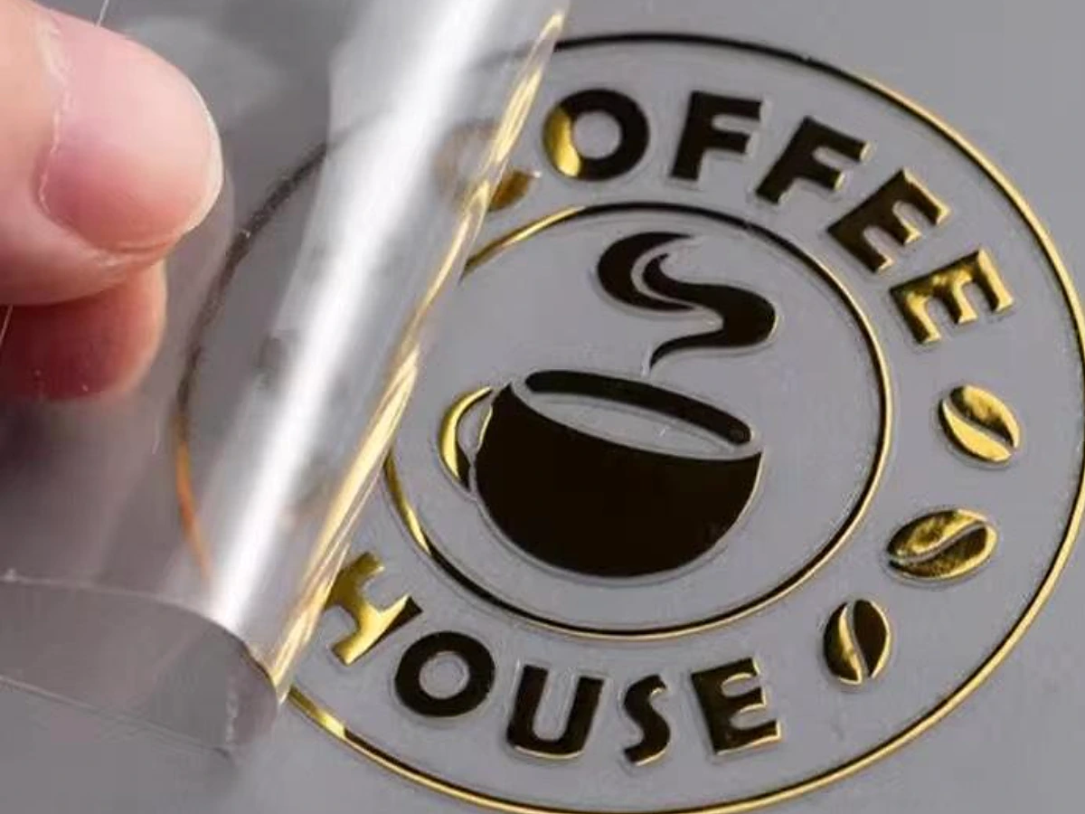 3D Embossed Metal Transfer Logo Sticker