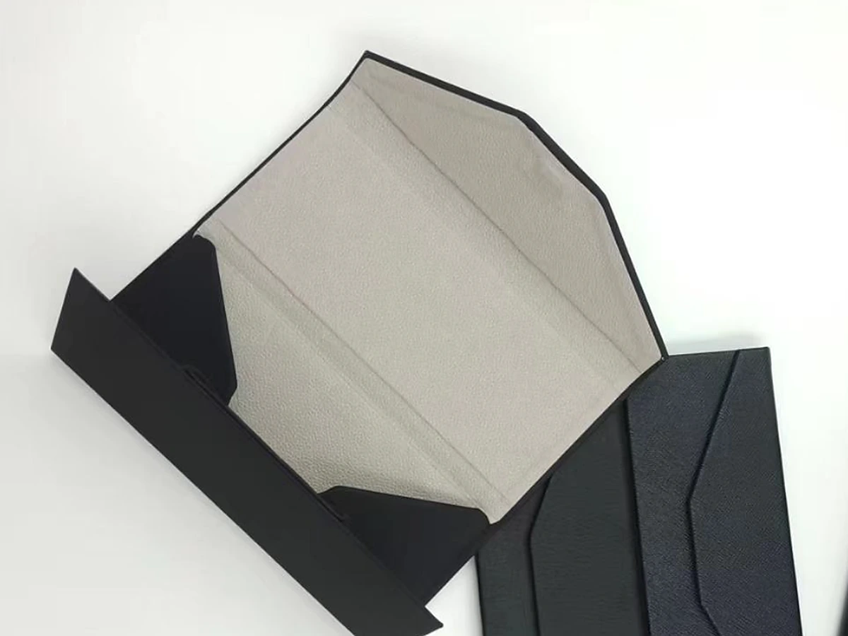 Flat-Folding PU Leather Envelope Eyewear Case